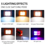 Luz de inundación solar Linterna portátil Luz de trabajo de emergencia, 144 LEDs - Imagen 3