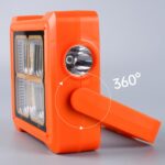 Luz de inundación solar Linterna portátil Luz de trabajo de emergencia, 144 LEDs - Imagen 5