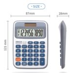 OSALO Pantalla LCD de 10 dígitos Fuente de alimentación dual solar Calculadora de escritorio Mini calculadora de estudiante - Imagen 3