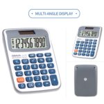 OSALO Pantalla LCD de 10 dígitos Fuente de alimentación dual solar Calculadora de escritorio Mini calculadora de estudiante - Imagen 4