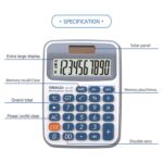 OSALO Pantalla LCD de 10 dígitos Fuente de alimentación dual solar Calculadora de escritorio Mini calculadora de estudiante - Imagen 5