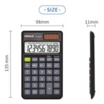 OSALO OS-403TV Pantalla LCD de 10 dígitos Fuente de alimentación dual solar Mini calculadora de escritorio para estudiantes - Imagen 3