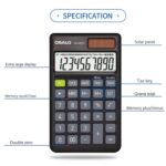 OSALO OS-403TV Pantalla LCD de 10 dígitos Fuente de alimentación dual solar Mini calculadora de escritorio para estudiantes - Imagen 5