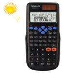 OSALO 240 Funciones Pantalla LCD Fuente de alimentación dual solar Calculadora de enseñanza enchufable