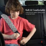 Protector de cinturón de seguridad para automóvil Hombreras extendidas suaves, Black Square - Imagen 5