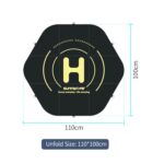 Sunnylife TJP10 110cm Hexagonal de doble cara plegable con puntas de tierra Drone delantal universal - Imagen 3