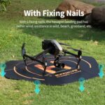 Sunnylife TJP10 110cm Hexagonal de doble cara plegable con puntas de tierra Drone delantal universal - Imagen 5