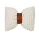 Tapicería de almohada de hojaldre transpirable y cómoda para asiento de automóvil, Lumbar Pillow Beige Brown