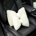 Tapicería de almohada de hojaldre transpirable y cómoda para asiento de automóvil, Lumbar Pillow Beige - Imagen 6