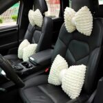 Tapicería de almohada de hojaldre transpirable y cómoda para asiento de automóvil, Lumbar Pillow Beige - Imagen 7