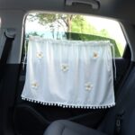 Cortina opaca de protección solar para coche, cortina parasol de dibujos animados, Light Board White Curtain - Imagen 7