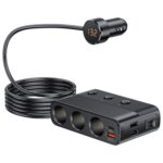Encendedor de cigarrillos USB3.0/PD interfaz 128W cargador de coche