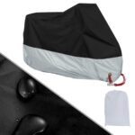 Cubiertas de lluvia para motocicleta 190T Cubiertas de prevención de polvo resistentes a los rayos UV para lluvia a prueba de polvo, M