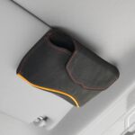 Soporte de almacenamiento de tarjeta de caja de gafas multifuncional para parasol de coche