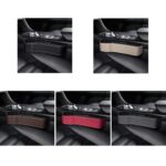 Caja de almacenamiento para grietas de automóviles Caja de acabado de decoración de asientos, Gray Suede Principal Driver - Imagen 2