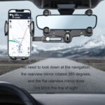 Soporte para teléfono móvil multifuncional retráctil de navegación para espejo retrovisor de coche - Imagen 4