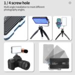 Pixel G3 Panel plano RGB Luz de relleno Cámara de fotografía portátil Mini lámpara de bolsillo de escritorio regulable - Imagen 3
