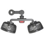 12V / 24V Asiento trasero del automóvil Interfaz USB Potente ventilador de dos cabezas, F4207 - Imagen 3