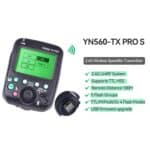 YONGNUO YN560-TX Pro Disparador TTL sincrónico de alta velocidad Disparador de flash inalámbrico, For Sony - Imagen 5