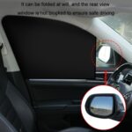Cortinas de coche magnéticas recubiertas de vinilo opaco con aislamiento térmico, Titanium Silver Rear Row - Imagen 4