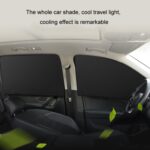 Cortinas de coche magnéticas recubiertas de vinilo opaco con aislamiento térmico, Titanium Silver Rear Row - Imagen 8