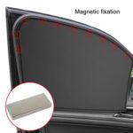 Cortinas de coche magnéticas recubiertas de vinilo opaco con aislamiento térmico, Titanium Silver Rear Row - Imagen 10