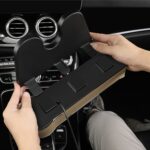 Caja de almacenamiento para espacio de asiento de coche, cargador USB multifuncional para teléfono móvil, Standard Brown - Imagen 12