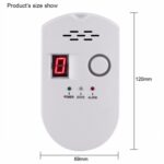 Alarma de pantalla digital de tubería de gas combustible, US Plug - Imagen 2