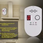 Alarma de pantalla digital de tubería de gas combustible, EU Plug - Imagen 4