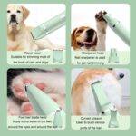 Afeitadora para mascotas, cortadora de pelo con pata de perro y gato, atenuador eléctrico, 4 in 1 White - Imagen 11