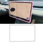 Para Tesla Model3/Y cubierta protectora de parachoques de pantalla marco de silicona, For Tesla Model3/Y Gray