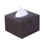 Caja de pañuelos para coche, caja de papel cuadrada de cuero para restaurante y hotel, Ancient Pattern