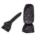Herramienta de limpieza descongeladora de pala quitanieves montada en vehículo, Black+Gloves
