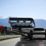 Soporte giratorio para teléfono móvil fijo antivibración para bicicleta y motocicleta con visera solar, Classic Model