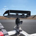 Soporte giratorio para teléfono móvil fijo antivibración para bicicleta y motocicleta con visera solar, Universal Model