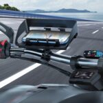 Soporte giratorio para teléfono móvil fijo antivibración para bicicleta y motocicleta con visera solar, Universal Model - Imagen 11