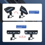 Soporte giratorio para teléfono móvil fijo antivibración para bicicleta y motocicleta con visera solar, Universal Model - Imagen 6