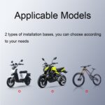 Soporte giratorio para teléfono móvil fijo antivibración para bicicleta y motocicleta con visera solar, Universal Model - Imagen 10