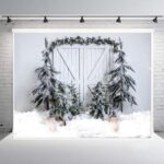 2,1 x 1,5 m fondo de fotografía de fiesta navideña decoración de Navidad tela colgante, SD-782
