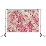 Tela festiva para colgar en la pared de flores de boda 3D de fondo de fotografía festiva de 2,1 x 1,5 m, C-1891