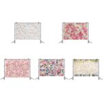 Tela festiva para colgar en la pared de flores de boda 3D de fondo de fotografía festiva de 2,1 x 1,5 m, C-1891 - Imagen 2
