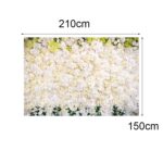 Tela festiva para colgar en la pared de flores de boda 3D de fondo de fotografía festiva de 2,1 x 1,5 m, C-1891 - Imagen 3