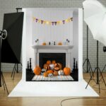 Fondo de fotografía para fiesta navideña, decoración de Halloween, tela colgante, 1,25x0,8m, WS-203