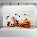 Fondo de fotografía para fiesta navideña, decoración de Halloween, tela colgante, 1,25x0,8m, WS-204