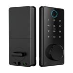 LOCSTAR C87 Cerradura automática de huellas dactilares Contraseña de puerta de entrada Cerradura inteligente, C87 Black