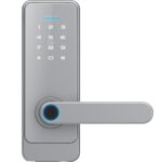 Cerradura inteligente con contraseña y huella dactilar LOCSTAR C89, cerradura con sistema TUYA para puerta interior del hogar, C89 Silver