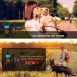 Dispositivo de entrenamiento para perros con Control remoto electrónico, Collar de choque para entrenamiento de mascotas, For-One-Dog - Imagen 3