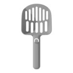Cuchara para arena colgante con mango largo con productos de limpieza para gatos con agujero grande