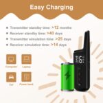 Columna de descarga eléctrica envolvente para mascotas, potente Collar de entrenamiento electrónico, Only Receiver - Imagen 6