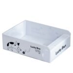 Bandeja de arena para gatos desechable portátil abierta sin bandeja de arena para lavar, Medium